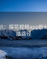 独家深扒：探花视频app粉丝大战传播路径